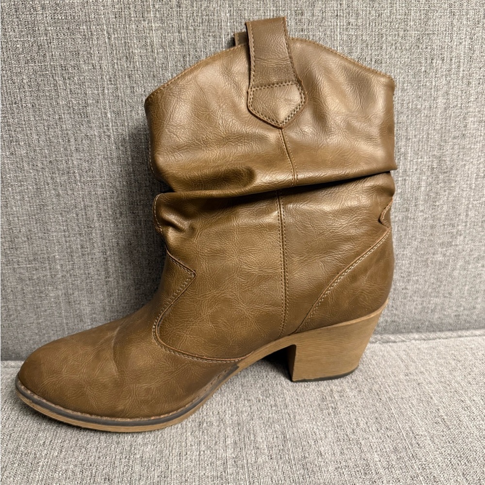 Charles David Tan Heeled Boots